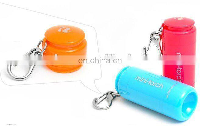 Hot sale customized LED mini torch LOGO printing flashing torches waterproof torch light