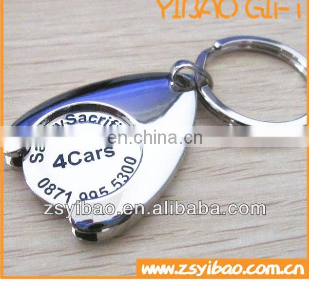 Custom trolley token keychain