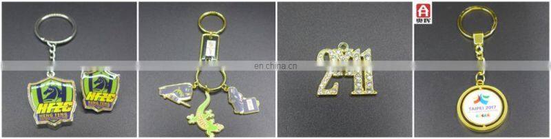 Zhongshan zinc sport medallion football keychain