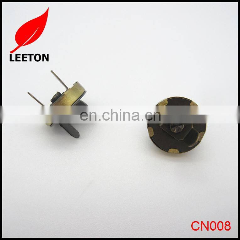 China supply 14mm anti-brass magnetic snap fastener for bag
