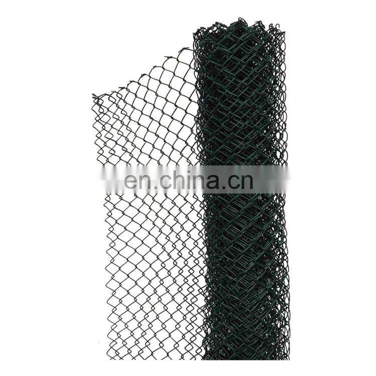Sports Ground Chain Link Fence/ PVC Coated Chain link fence/ Plastic Coated Diamond Wire Mesh