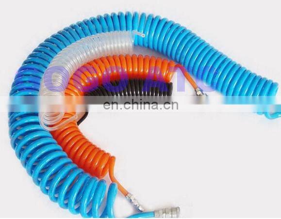 GOGOATC 12m outside diameter 8mm inside diameter 5mm PU8x5 pu spiral coil hose + Quick Connector pneumatic spring pu garden hose