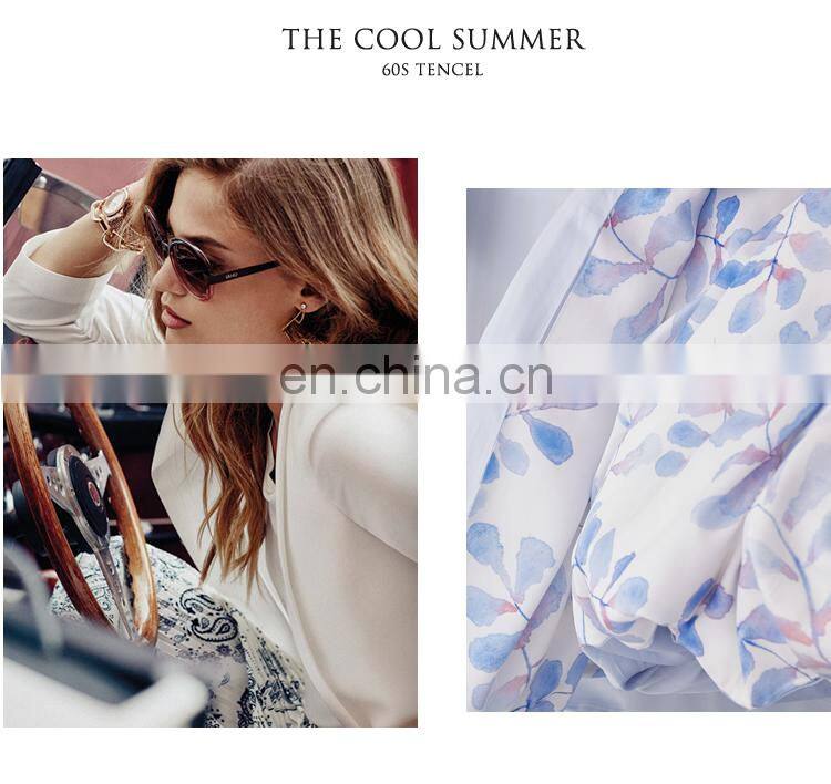 RawHouse design tencel 60s 300TC flower printing 4 pcs bedding set