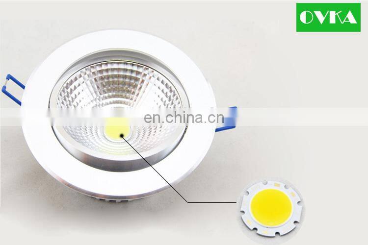COB LED Round Downlight 5W 15W Commercial Use Light