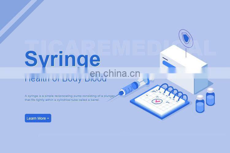 Disposable Medical Dental 1ml Plastic Syringe With Needle