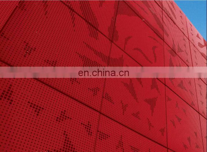 Aluminium Screen Panels Terracotta Tile Cladding Perforated Facade Panel