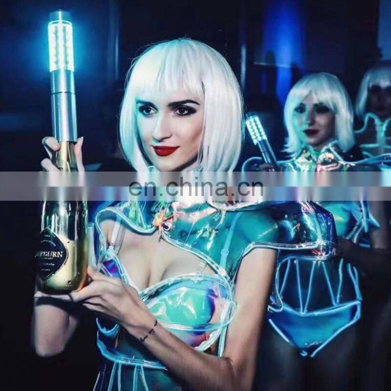 multi colors battery operated led champagne bottle sparklers for wine bar club nightclub