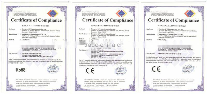 electronic road signs P16 outdoor full color led advertising electronic road signs from liyi China