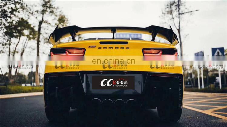 Beautiful Carbon fiber body kit for Chevrolet Camaro in 1LE style wing spoiler trunk spoiler with auto tuning accessories
