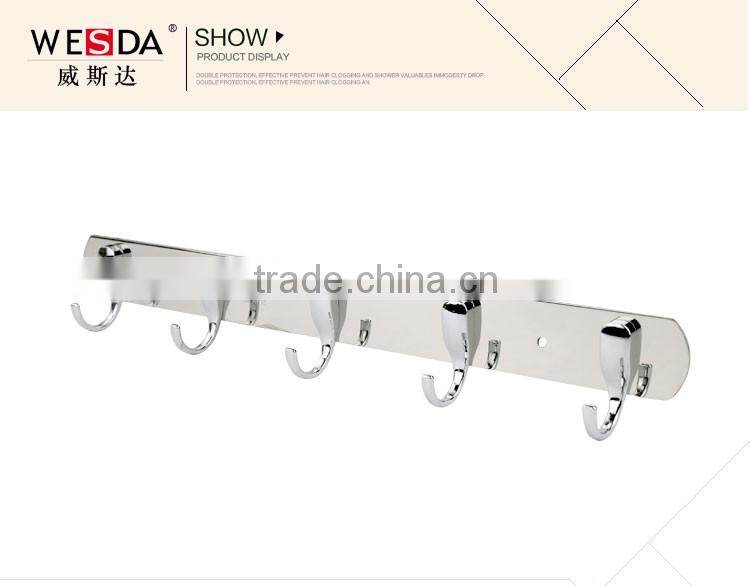 Wesda stainless steel bathroom display Hook bathroom accessory hangers 813