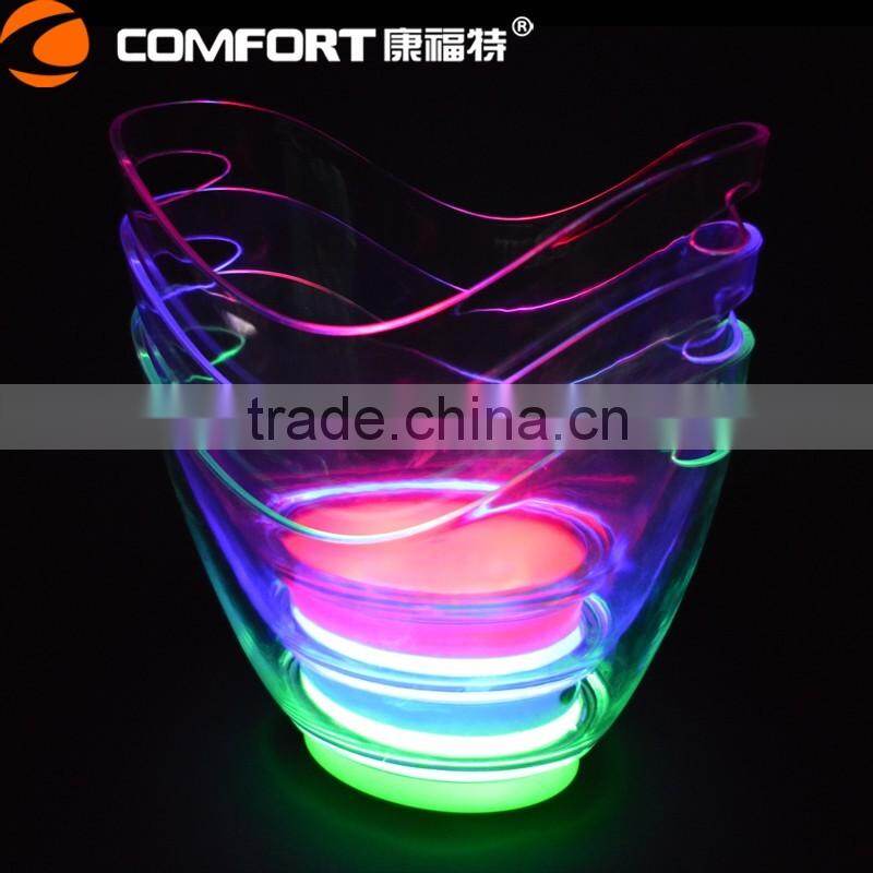 led lighting belvedere vodka bottle ice bucket factory price