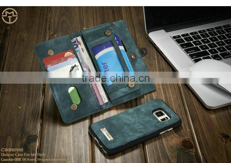 for Samsung s7 case leather stand flip phone case with 2 business card holder photo bag leather case for Samsung s7