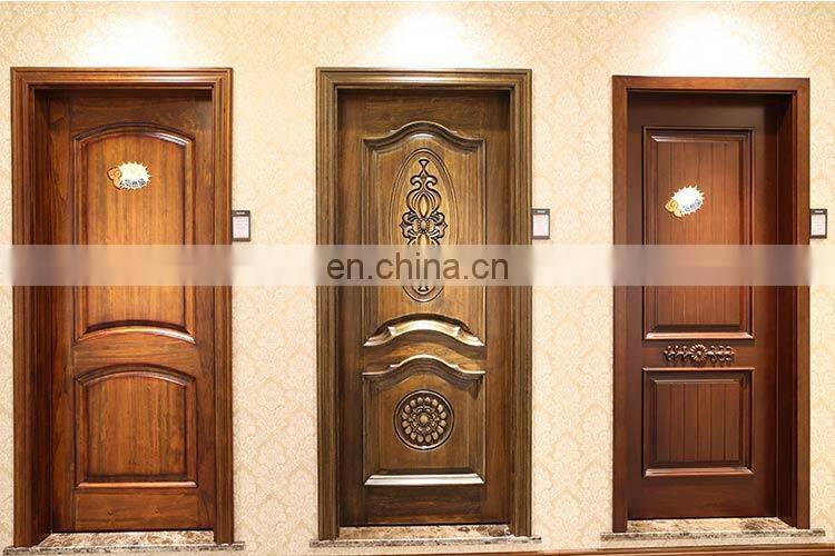 Factory price free sample exterior teak wood main door wood door frame designs