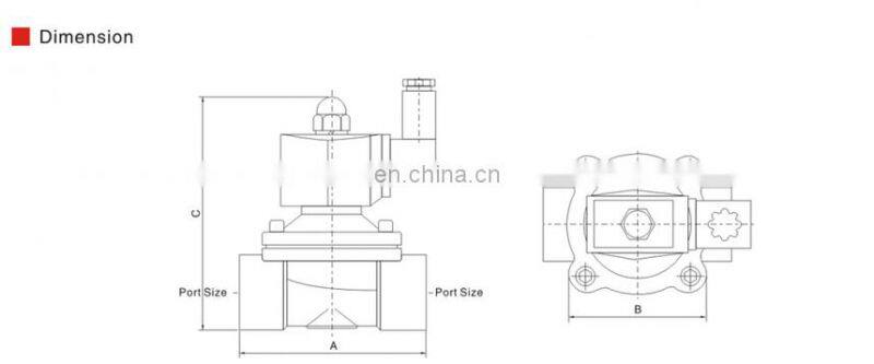 SNS 2L Series pneumatic solenoid valve 220v ac for high temperature