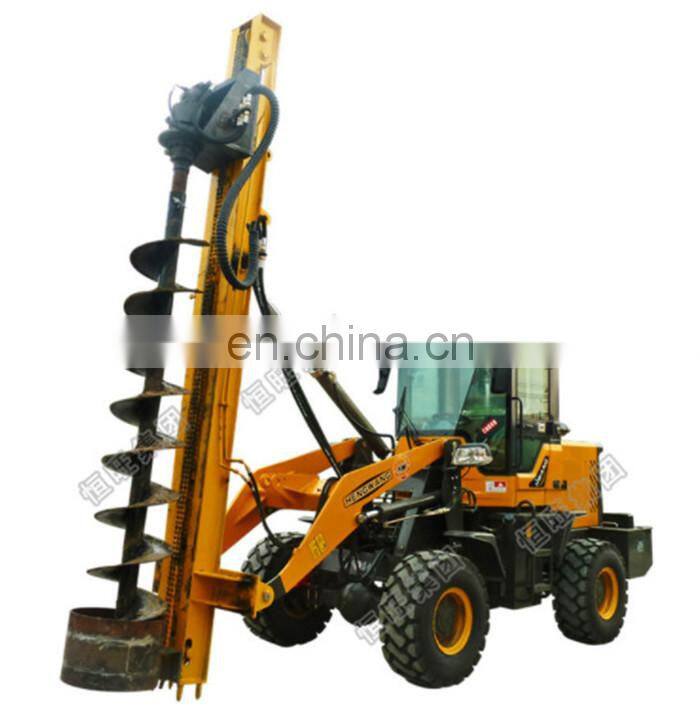 Wheel loader Attachments Rock Drill / Hydraulic Earth Auger