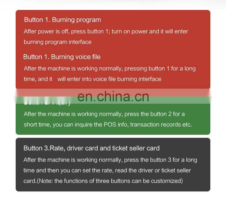 Hot Sale Android Cashless POS Payment BUS Fare Collection System with RFID Card QR Code Reader