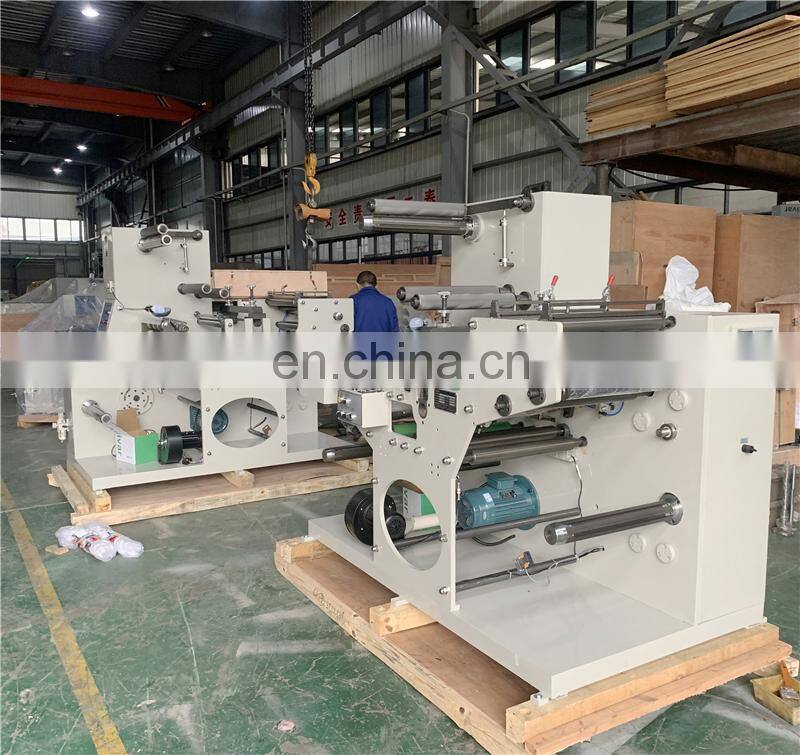 USK450A High Speed Self-Adhesive Blank Price Label Sticker Rotary Die Cutting Slitting Rewinding Machine with Magnetic Cylinder