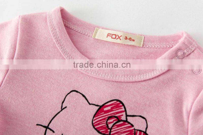 baby rompers babysuit with front print