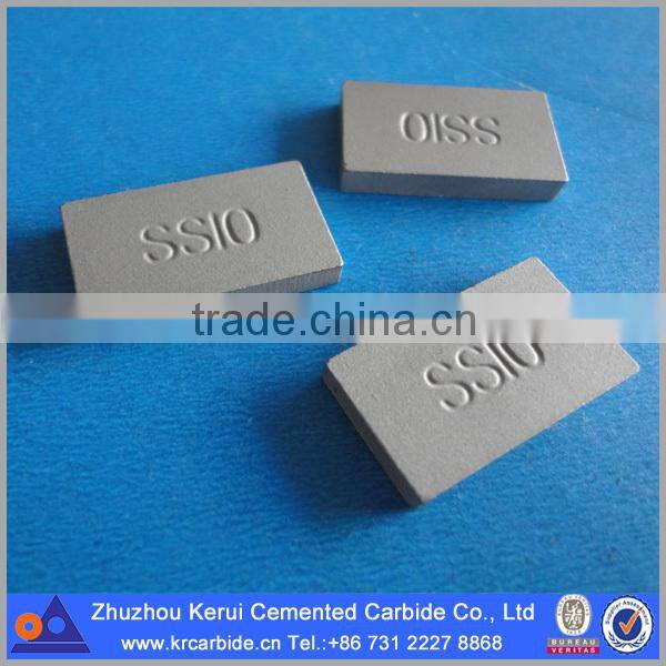 Cemented carbide cutting tips SS10 stone cutting carbide with competitive price