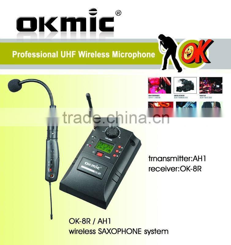 UHF PLL Instrument Wireless Microphone OK-8R/AH1