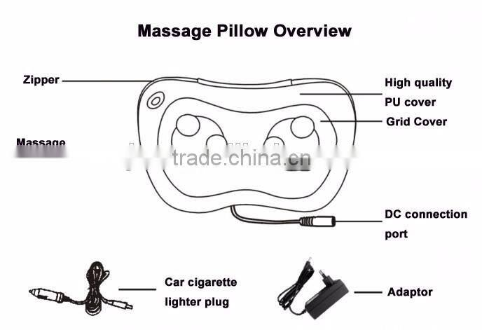 Top quality and great price factory newest portable massage pillow,newest electric shiatsu,massage pillow