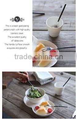 8 pcs Parties Celebrating Metal material cutlery sets bulk buy from china