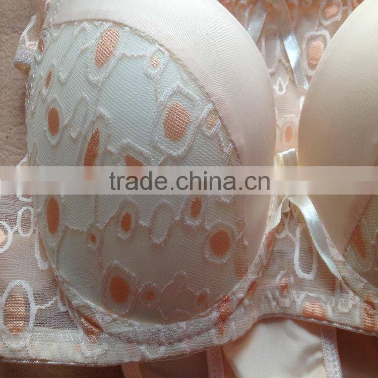 1.05USD High Quality Large Size Transparent Material Stylish Bra And Panty Set,5Colors/ 36-40 C Cup(kctz013)