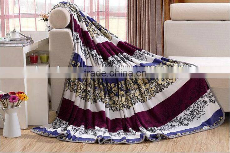 2013 Printed Or Solid Color Flannel Fleece Blanket,Coral fleece blankets