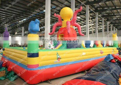 2014 magical trip bouncer game 5x8m inflatable playground