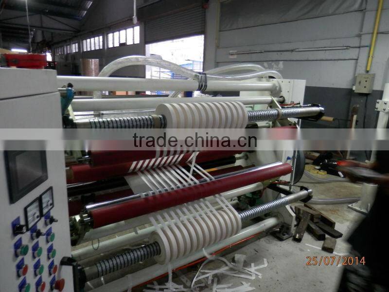 High speed slitting and rewinding machine with 400m/min