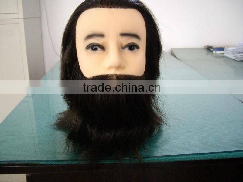 practice fiberglass mannequin head with remy human hair