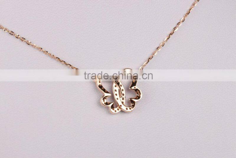 2015 New Fancy Gold And Silver Allah Pendant Necklace