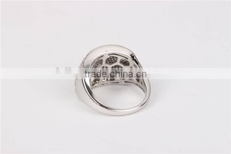 Custom Design Accepting Silver Love Ring four finger ring