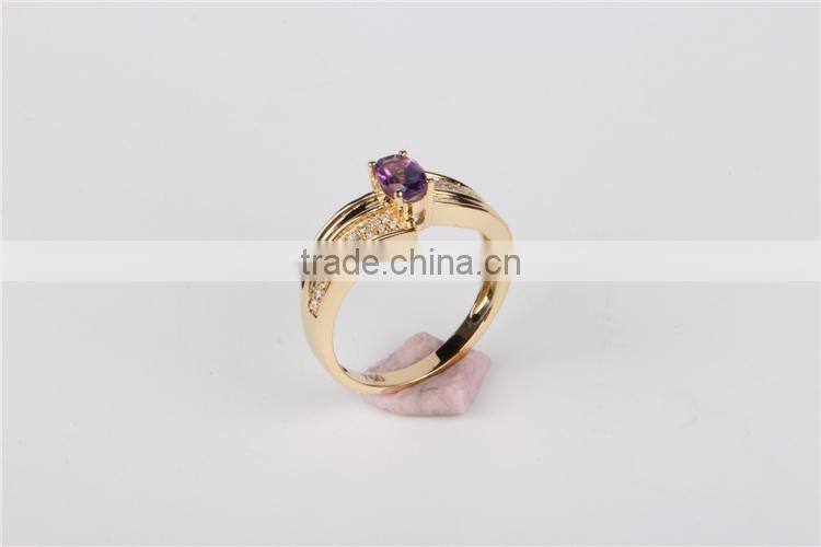 Natural crystal ring women jewelry