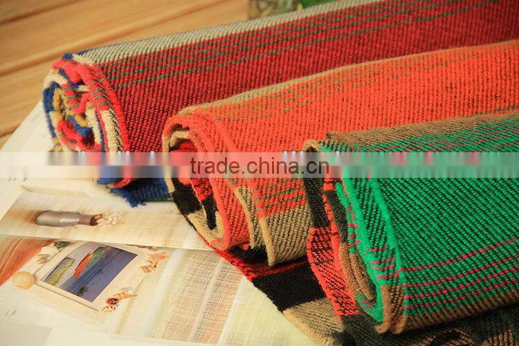 Winter Best Selling Plaid Acrylic Ladies Shawl