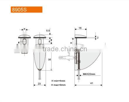 Glass shelving brackets