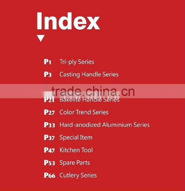 2014 new cookware 9pcs three-ply copper cookware sets