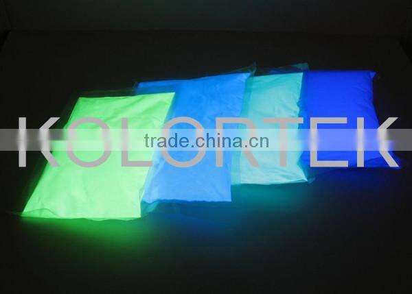 Glow dark powder, four colors glow in the dark powder