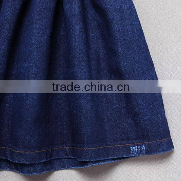 European Fashional Design Navy Blue Lady Denim Skirt