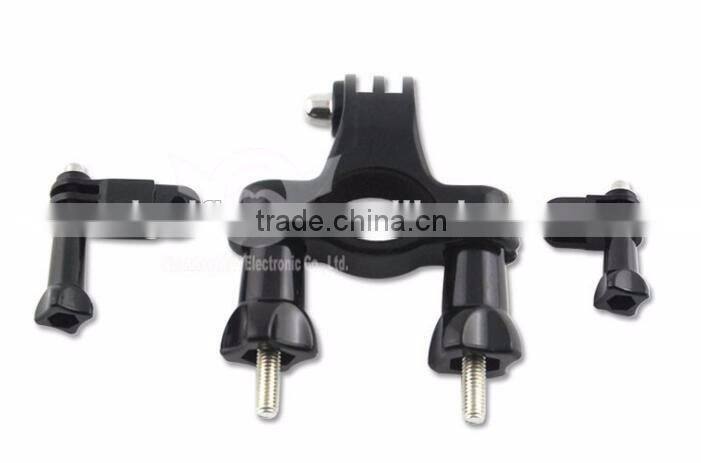 Bicycle Handlebar Seatpost Clamp with Three-way Adjustable Pivot Arm for Gopros Heros 3+/3/2/1/4 Session