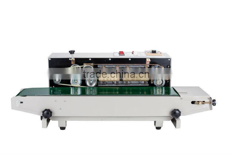 2015 new FR-900W automatic horizontal continuous plastic bag sealing machine with date printing
