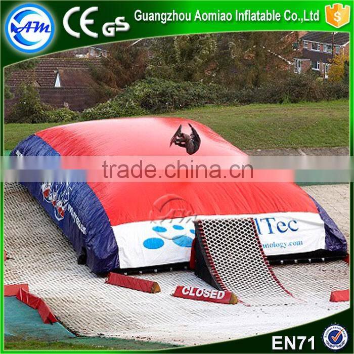 High quality big air bag bike stunt big pvc air bag inflatable big air bag for game