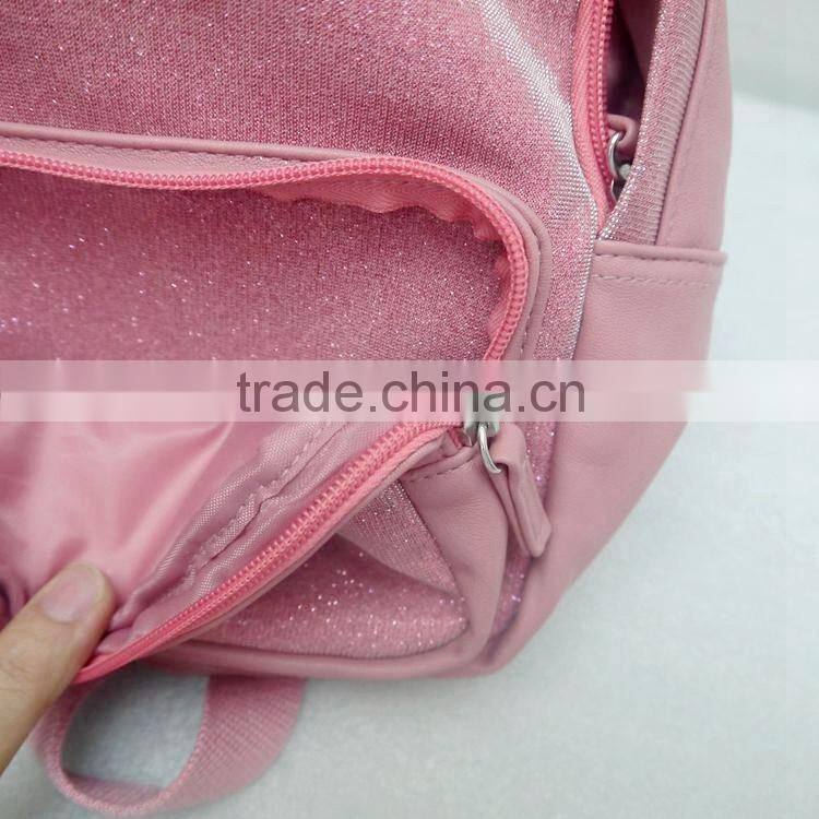 2106 fashion ladies backpack,pink genuine leather sports backpack,