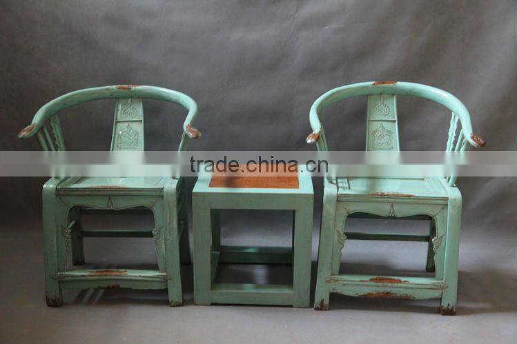 Chinese reproduction chair and tea table
