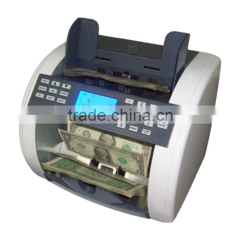 Mixed-Notes Currency Discriminator/Money Counter/Bill Counter with UV,MG/MT,IR Detections for USD & Jordanian Dinar(JOD)
