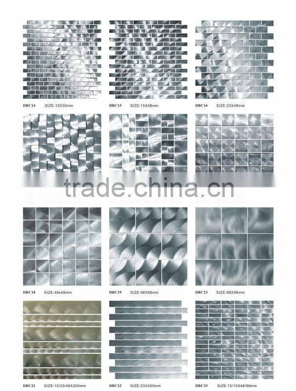 300x300 square edge aluminium mosaic 12'' x12'' aluminium mosaic(MT06)