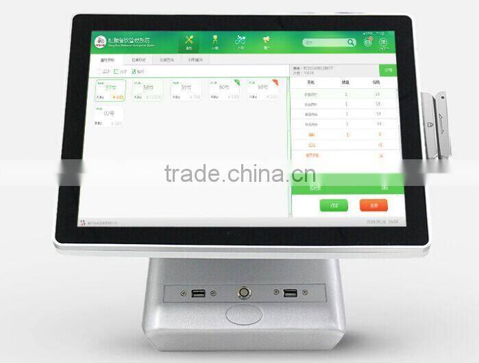 POSBW1511 Full Metal Jacket Durable 15 Inch 5 Wire Resistive Touch Screen All In One POS Machine