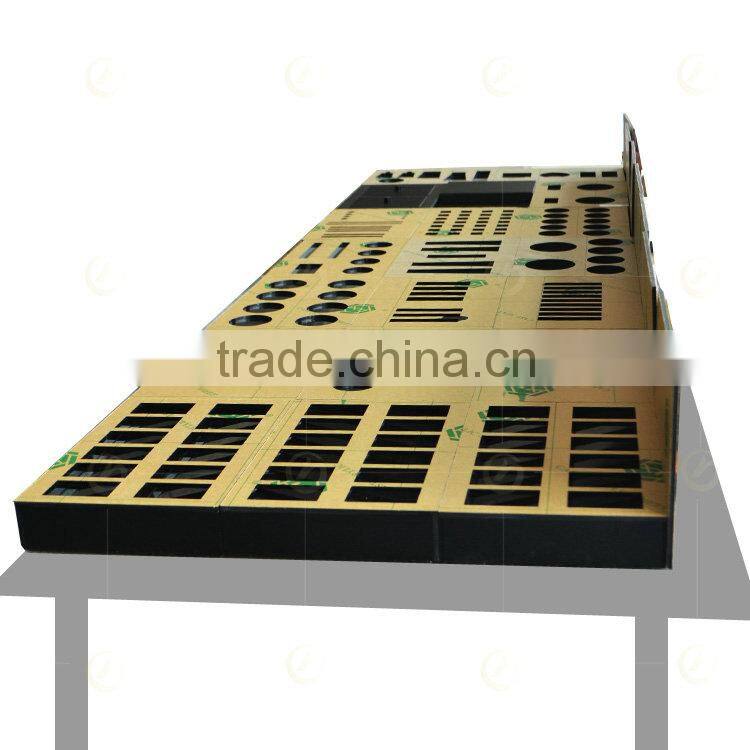 Hot design acrylic cosmetic display stand made of black organic glass