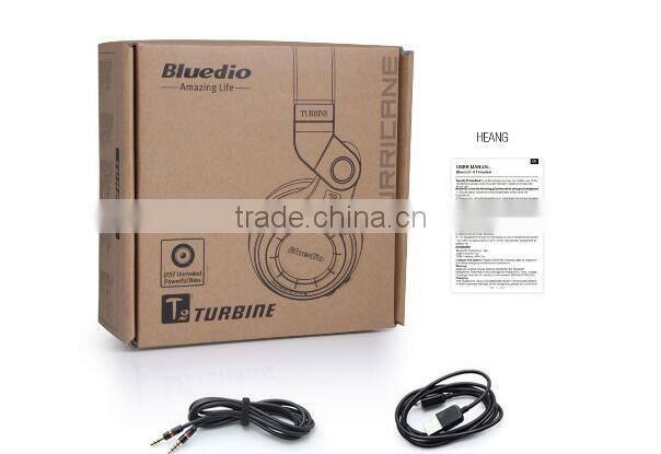 High quality Bluetooth 4.1 Stereo wireless headset T2 with built in FM Radio/Mic Micro-SD