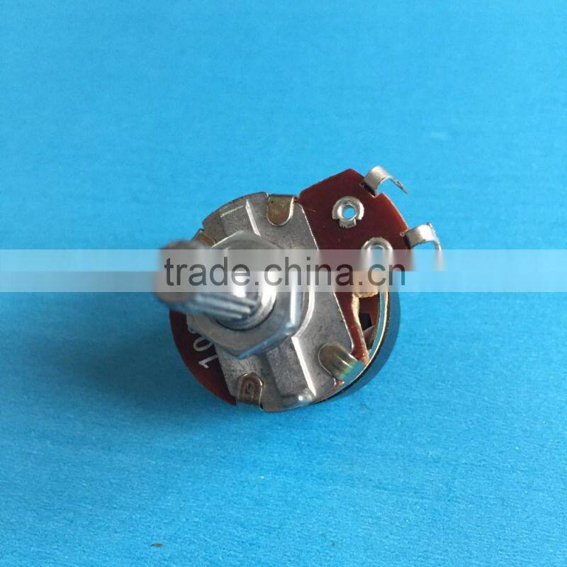 1K 5K 10K 20K 50K 100K 200K 250K 500K linear alps guitar rotary potentiometer with push switch